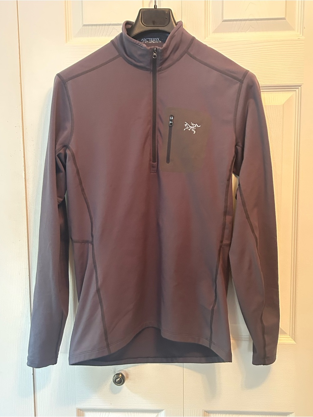 Arc'teryx Men's Half-Zip Midlayer Jacket - Dark Grey Medium